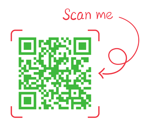 Código QR do passatempo das redes sociais